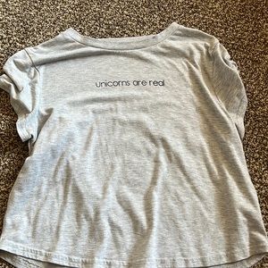 unicorns are real crop top